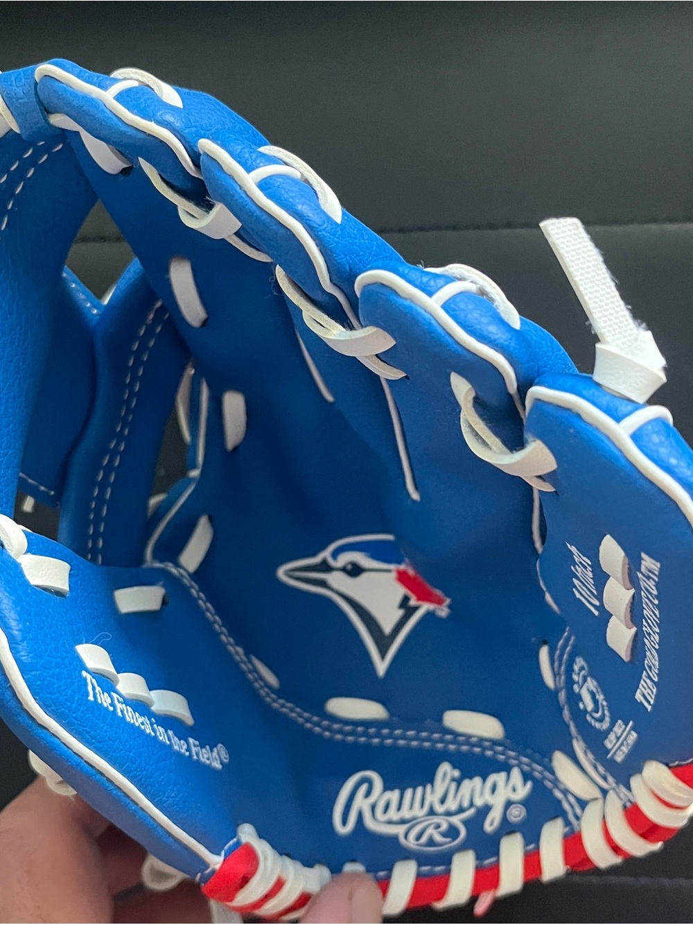 Rawlings Blue and White Kids Baseball Glove